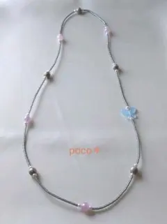 ▲底値▲ネックレス ビーズ No.5(ブラック系)