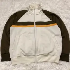 【美品】old UNIQLO トラックジャケット 00s Lサイズ ブラウン 茶
