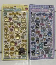 ボンボンドロップシール　ポムポムプリン　はぴだんぶい