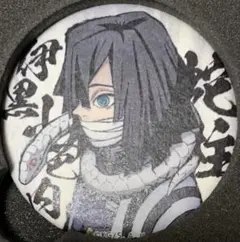 ☆ 鬼滅の刃 ufotable 柱合会議・蝶屋敷編　和紙缶バッジ　伊黒小芭内