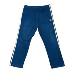 adidas アディダス トラックパンツ ジャージ 刺繍ロゴ ネイビー 古着