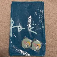 ねぐせ。タオル＆JAPAN JAM 2025 限定缶バッジ2個　セット　グリーン