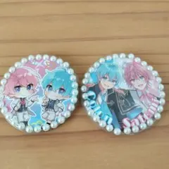 さとみ ころん バッジ 2点