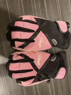 スノーボード用グローブ ピンク/ブラック 大人用