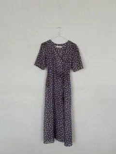 MISCHMASCH 花柄パープルワンピース