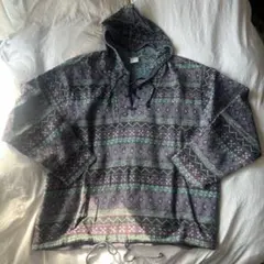 エスニックパーカー インド製 民族系 古着 メキシカンパーカー 総柄 used