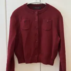 CABaN コットンカシミヤ クルーネックカーディガン XS