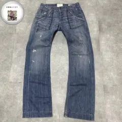 KAPITAL キャピタル 刺し子 ダメージ加工 グルカ デニム パンツサイズ0