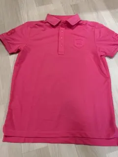 23区GOLF ピンク ポロシャツ　メンズゴルフウェア　L