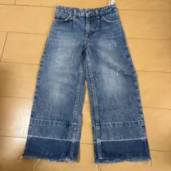 ZARA ワイドレッグデニムパンツ 116cm