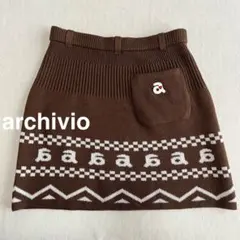 『極美品』　アルチビオ　ニットスカート　ゴルフウェア リバーシブル　38