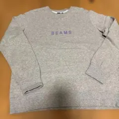 BEAMS クルーネック スウェット グレー Lのサムネイル