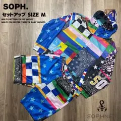 SOPHNET　セットアップ　M　マルチカラー　総柄