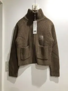 ユニクロ　UNIQLO ラムブレンドジップアップジャケット　ユニクロユー