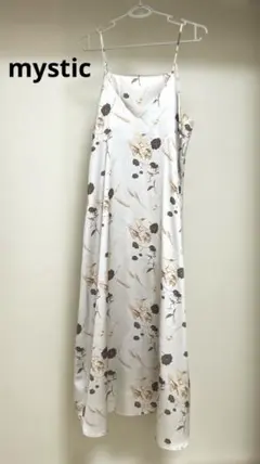mystic 花柄　キャミワンピース　キャミワンピ　ブルー ミスティック