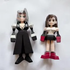 ファイナルファンタジー7 セフィロス　ティファ　ミニフィギュア　ポリゴン　くじ