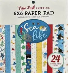 スクラップブッキング★ペーパー　Echo Park Sea lifeのサムネイル
