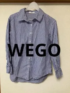 [極美品] WEGO ブラウス　青　長袖のサムネイル