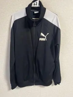 PUMA ジップアップジャケット Lサイズ ブラック/グレー