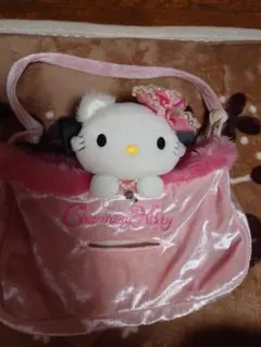 希少　サンリオ　チャーミーキティ　ぬいぐるみ　ティッシュケース メルカリ