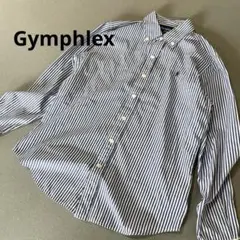 Gymphlex ジムフレックス ストライプ ボタンダウンシャツ コーマコットンのサムネイル