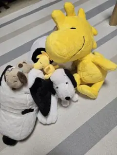 PEANUTS 스누피 봉제인형 5점 세트