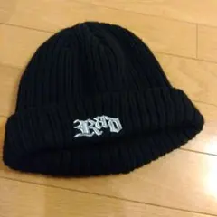 ブラック ニット帽 Fサイズ アクリル100%