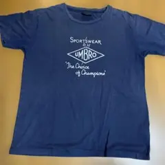 umbro　Tシャツ　ネイビー　レトロ　アンブロ　クラシック　ビンテージ風のサムネイル
