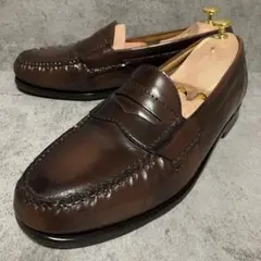 未使用級　コールハーン　ペニーローファー　ダークブラウン　本革　2423