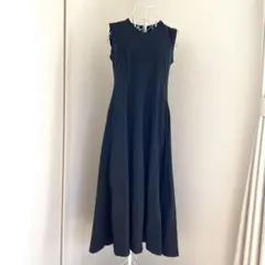 ✔ UNIQLO×theory ノースリーブワンピース ブラック L