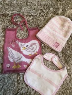 フェイラー★アルマーニ★カシウェアニット帽★3点セット★スタイヒブ★ピンク