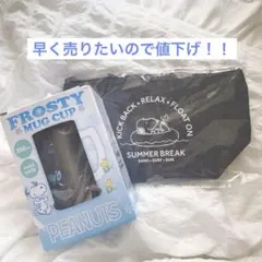 スヌーピーフロスティビアジョッキ350ml 保冷ランチバックセット