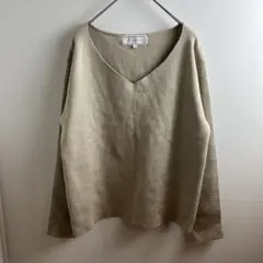 ROPE' PICNIC ロペピクニック Vネック ニット セーター ベージュ