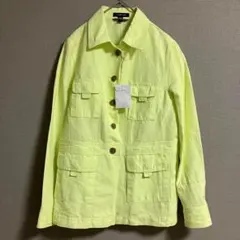 【lands'end】ジャケット ポケット 多数 鮮やか オシャレ イエロー