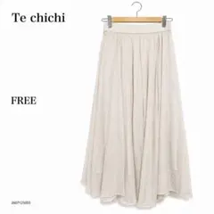 ★美品★Te chichi テチチ ロングスカート FREE アイボリーシフォンのサムネイル