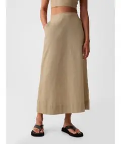 GAP コットンリネンマキシスカート