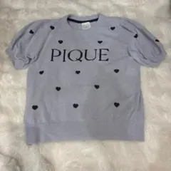 gelato pique ハート柄 ルームウェア 上のみ 半袖