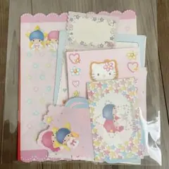 平成レトロ　サンリオ　メモ　便箋　キティ