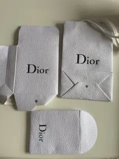 Dior ホワイト　紙袋　3点セット