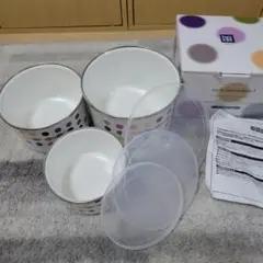 Pop'n cook 保存容器 3点セット ホーロー製のサムネイル