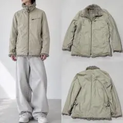00s ハイネック コットン ファー 中綿 シングルライダース 平成 お兄系