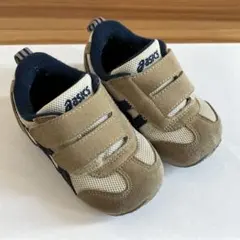 ASICS ベビーシューズ ベージュ/ネイビー　IDAHO BABY4 スクスク