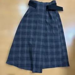 BLUE LABEL CRESTBRIDGE チェック柄スカート 38 ネイビー - メルカリ