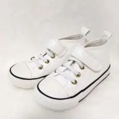 ホワイト　ハイカットスニーカー ベビーシューズ16cm