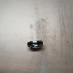 シンプル シルバー ブラック 二重リング