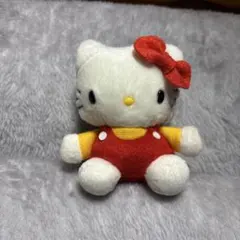 ハローキティ ぬいぐるみ 赤いオーバーオール　カバヤ