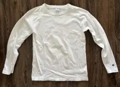 Champion T1011 ホワイト 長袖カットソー M
