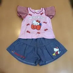 Hello Kitty Tシャツ＆ショートパンツセット　90