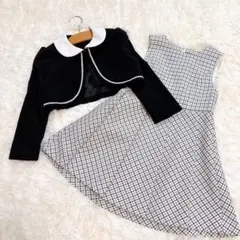 美品✨キッズフォーマル ワンピース＆ジャケットセット110 お受験、卒園、入学式