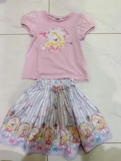 ラプンツェル ディズニープリンセス 半袖Tシャツ　スカート　セット